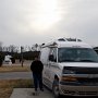 <p align=left>Deuxième soir, 11 février, la tempête annoncée dans les deux Caroline nous force à la prudence, on décide d'arrêter dans un camping plutôt qu'au Walmart de Roanoke Rapids.Donc le  RV Resort Carolina Cross... à un mille de la 95, sortie 171.